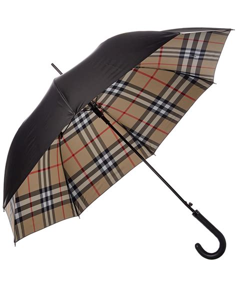 burberry regent umbrella|Burberry Regent Walking Umbrella, Black/Camel .